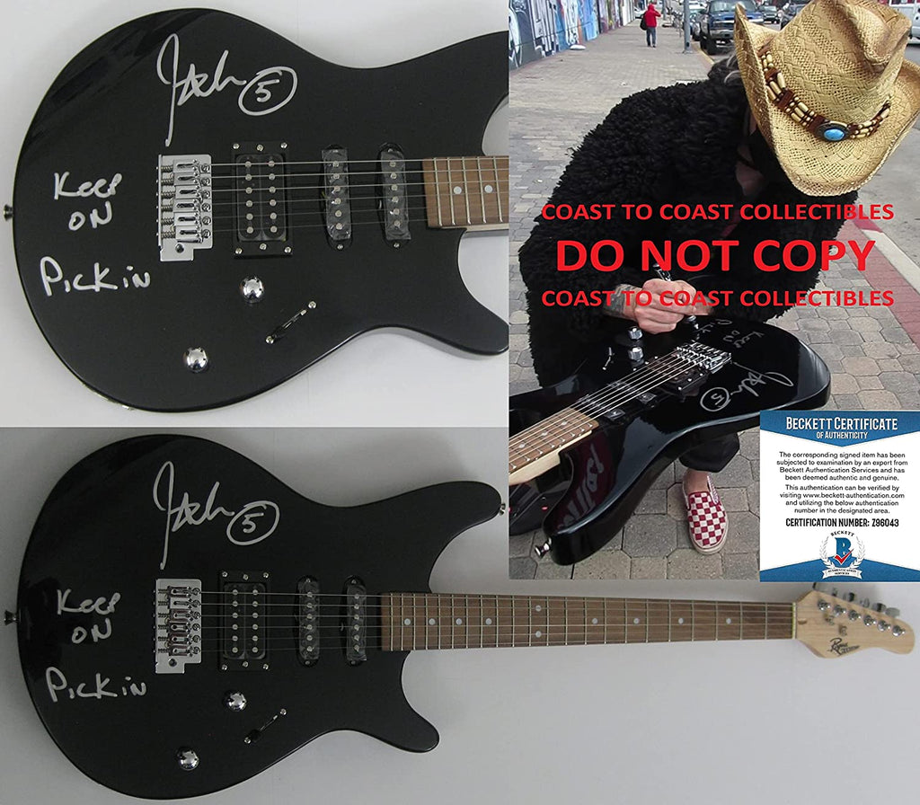 John Lowery John 5 signed electric guitar Rob Zombie Marilyn Manson Proof Beckett star autograph