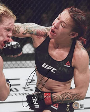 Cris Cyborg Mixed Martial Artist signed UFC 8x10 photo proof Beckett COA