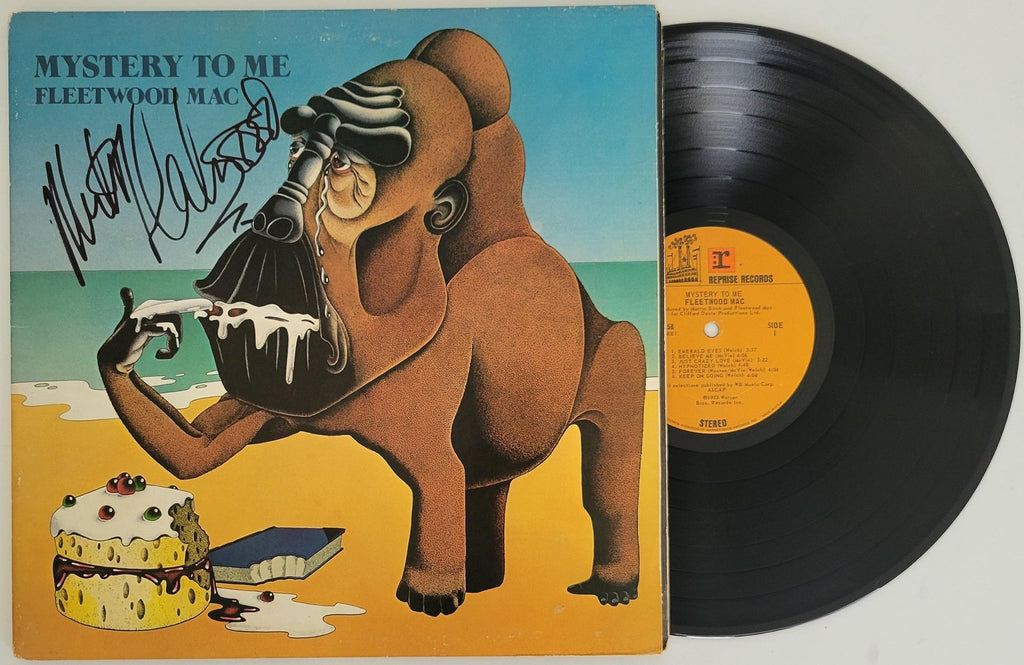 Mick Fleetwood signed Fleetwood Mac Mystery to Me album proof vinyl proof STAR autographed
