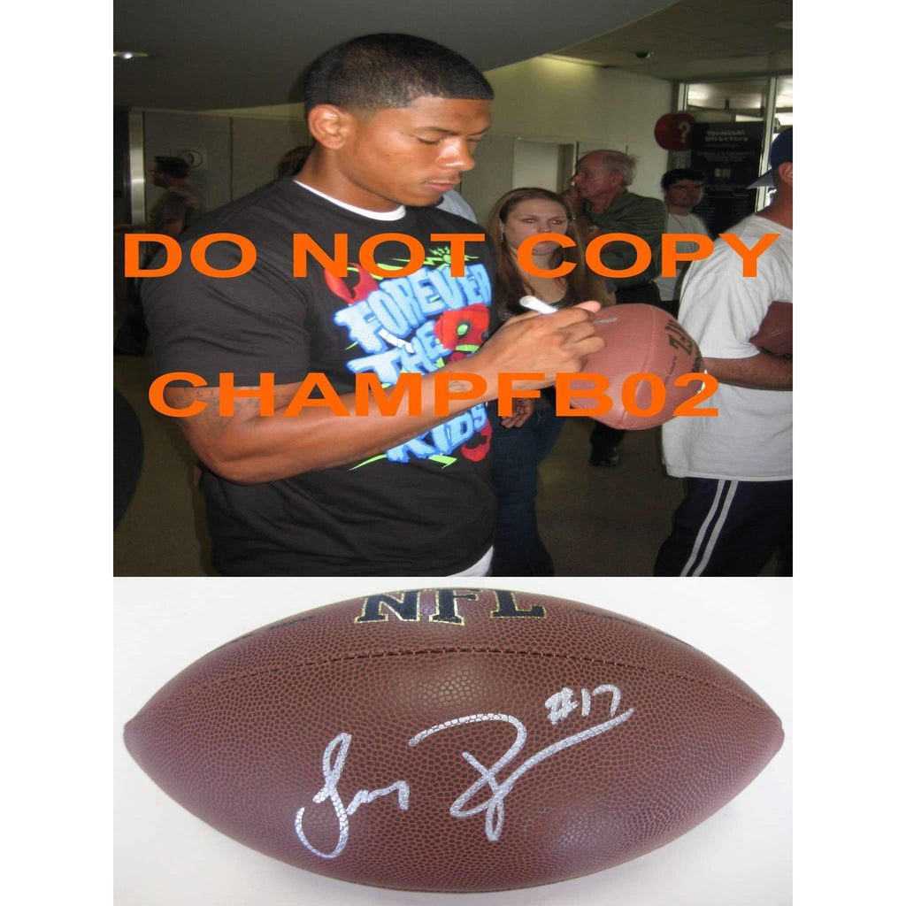Juaquin Iglesias, Chicago Bears, Oklahoma, Sooners, Signed, Autographed, NFL Football, a COA with the Proof Photo of Juaquin Signing Will Be Included