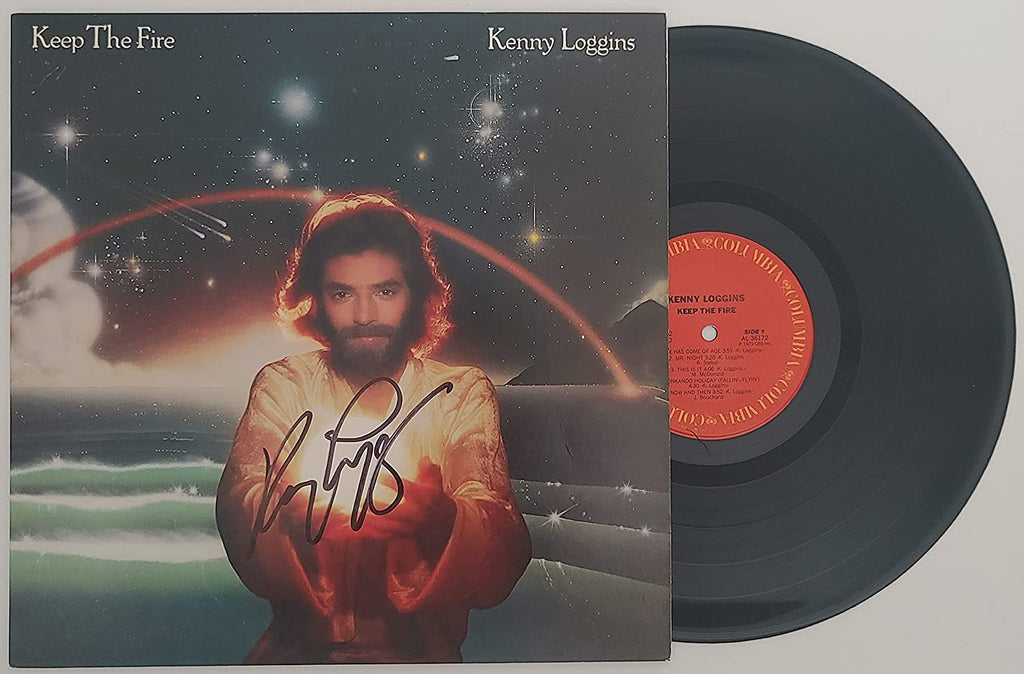 Kenny Loggins signed autographed Keep the Fire album vinyl proof Beckett COA STAR