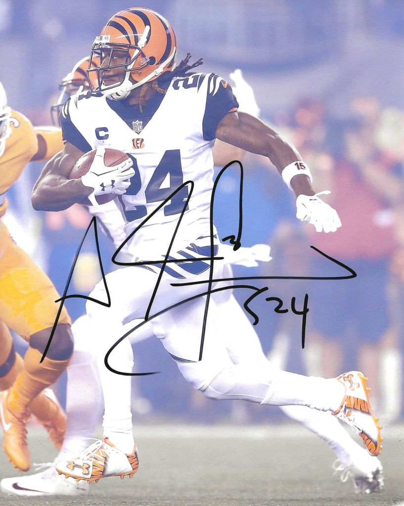 Adam Jones Pacman signed Cincinnati Bengals 8x10 photo Proof COA autographed.