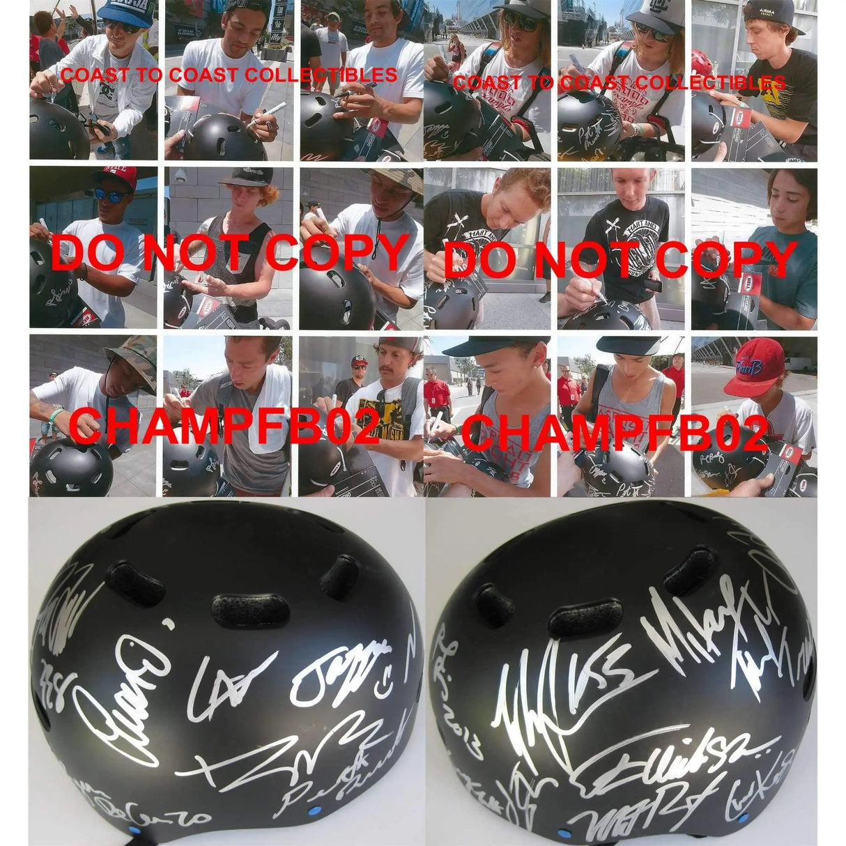 X Games athletes signed autographed helmet - Paul Rodriguez, Nyjah Huston, Rob Dyrdek and more