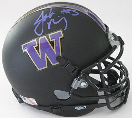 Jake Browning, Washington Huskies, Signed, Autographed, Football Mini Helmet,a COA With the Proof Photos of Jake Signing the Helmet Will Be Included