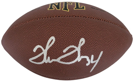 Thurman Thomas Signed Football Proof COA Autographed Buffalo Bills OSU HOF