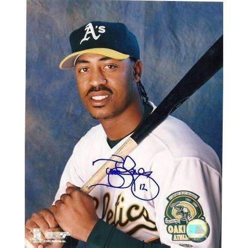 Terrence Long, Oakland Athletics, A's, Signed, Autographed, 8x10, Photo, Coa
