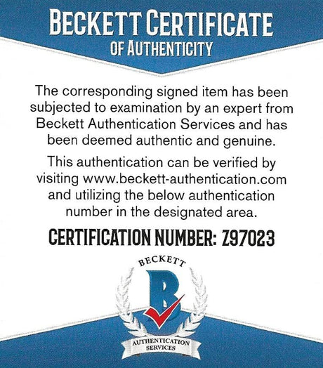 Grant Fuhr Oilers Kings Blues Flames signed Hockey Puck exact proof Beckett COA
