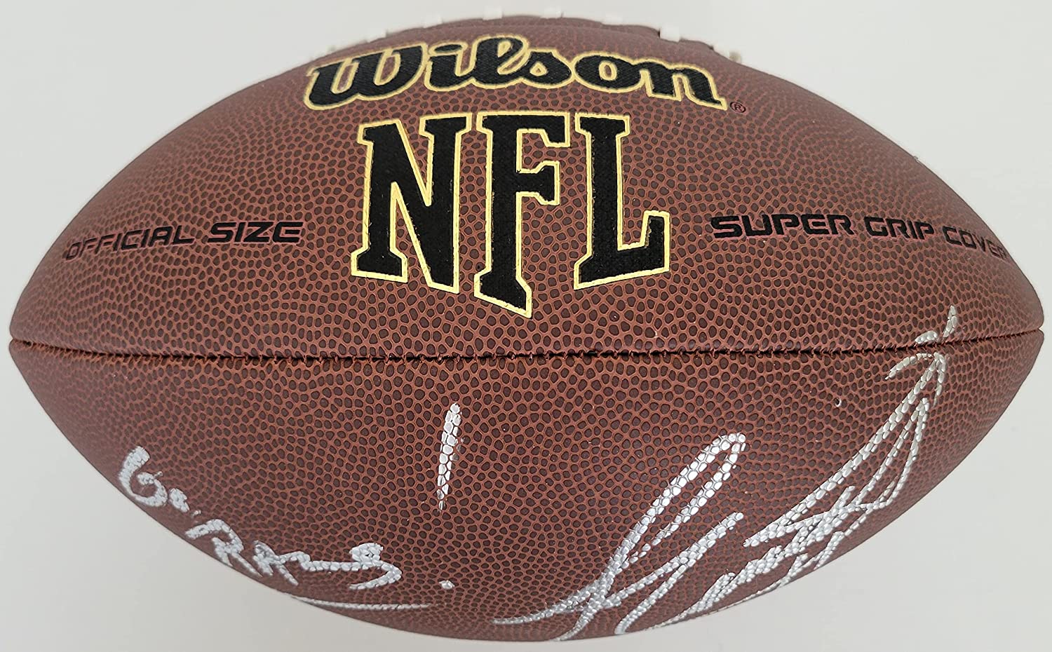 Jim Everett Loa Angeles Rams signed NFL football COA exact proof autographed