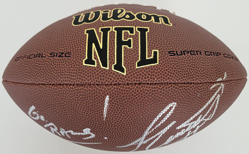 Jim Everett Loa Angeles Rams signed NFL football COA exact proof autographed