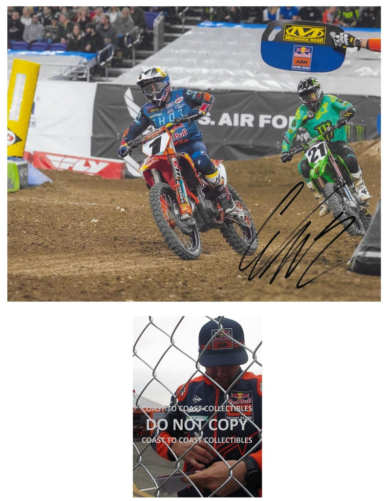 Cooper Webb Supercross Motocross Signed 8x10 Photo COA Proof Autographed...