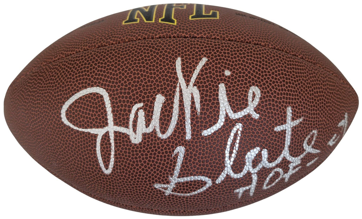 Jackie Slater HOF Los Angeles Rams signed NFL football proof COA autographed