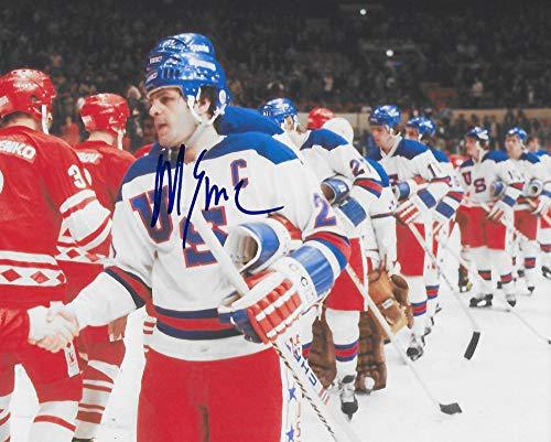 Mike Eruzione,1980 Lake Placid Winter Olymics, Usa Gold, signed, autographed, Hockey 8x10 Photo, Coa with the Proof Photo will be included.