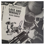 Alice Cooper signed Lace and Whiskey Album vinyl record Proof COA autographed STAR