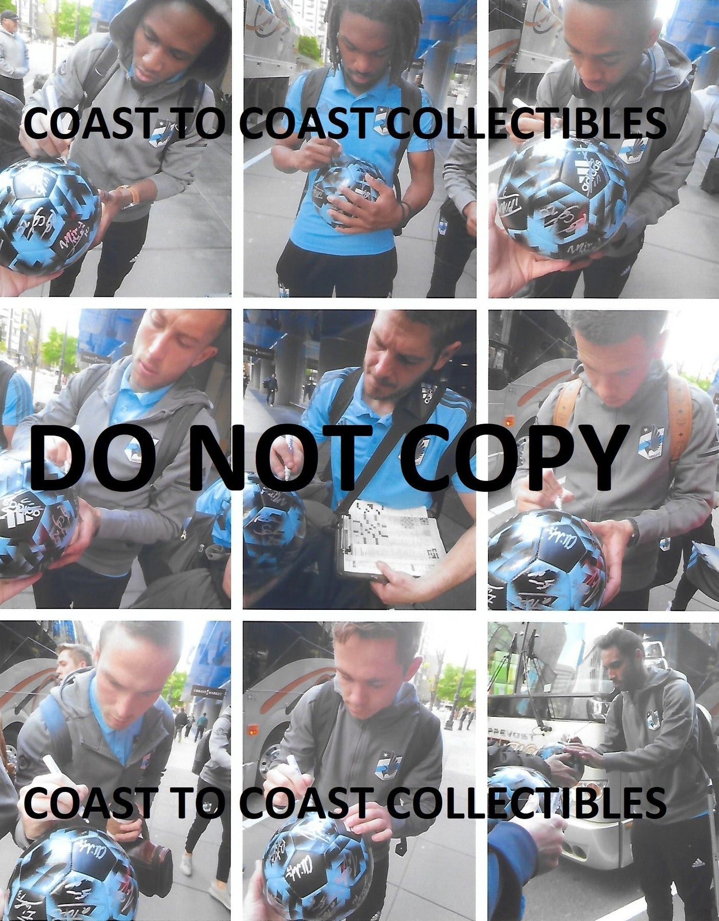 2018 Minnesota united FC team, signed, autographed, logo soccer ball - COA and Proof Photos Included