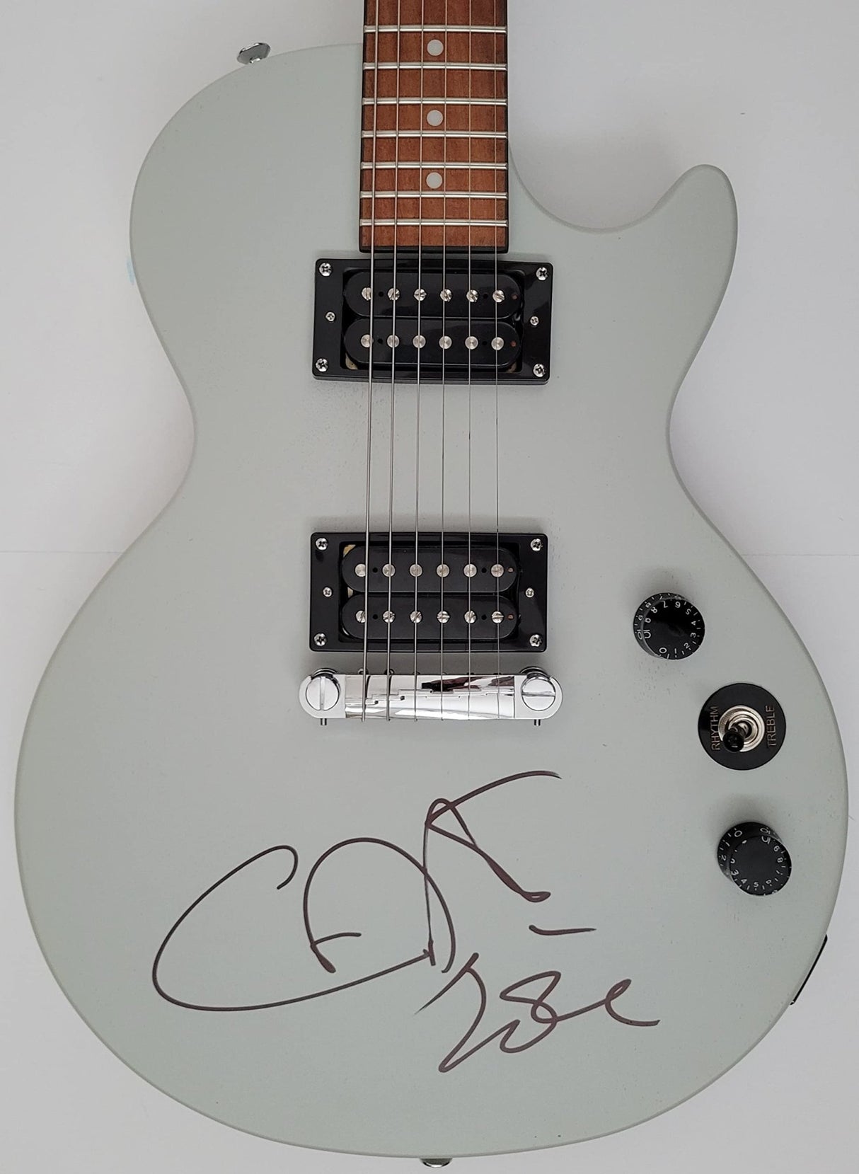 Carlos Santana signed Epiphone Les Paul guitar exact proof COA autographed star Rare.