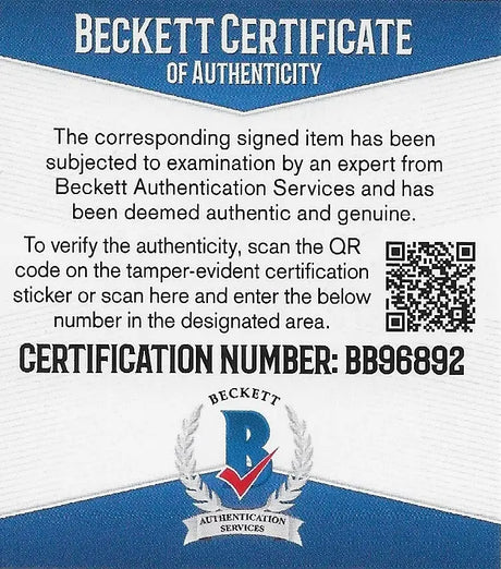 Jim Kelly Buffalo Bills Miami signed NFL football proof Beckett COA autograhped