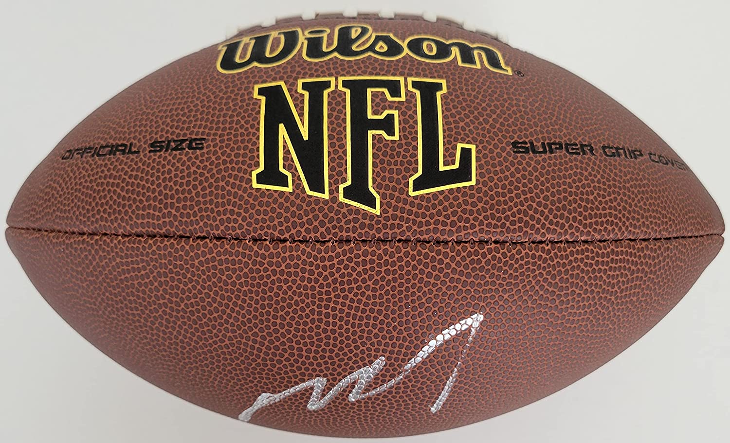 Mike Vick Philadelphia Eagles Atlanta Falcons signed football COA proof autographed