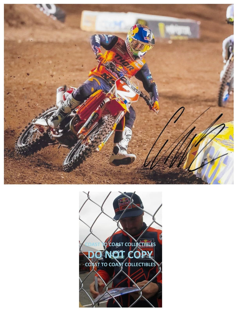Cooper Webb Supercross Motocross Signed 8x10 Photo COA Proof Autographed..