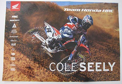 Cole Seely, Supercross, Motocross, Signed, Autographed, Honda 13x19 Poster, COA Will Be Included.