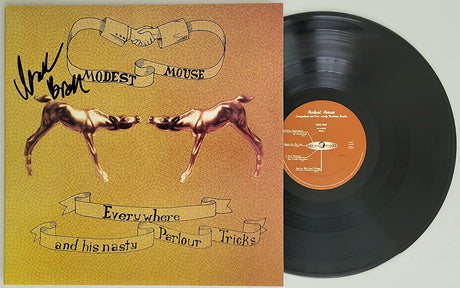 Isaac Brock signed Modest Mouse Everywhere And His Nasty Parlour album COA Proof STAR