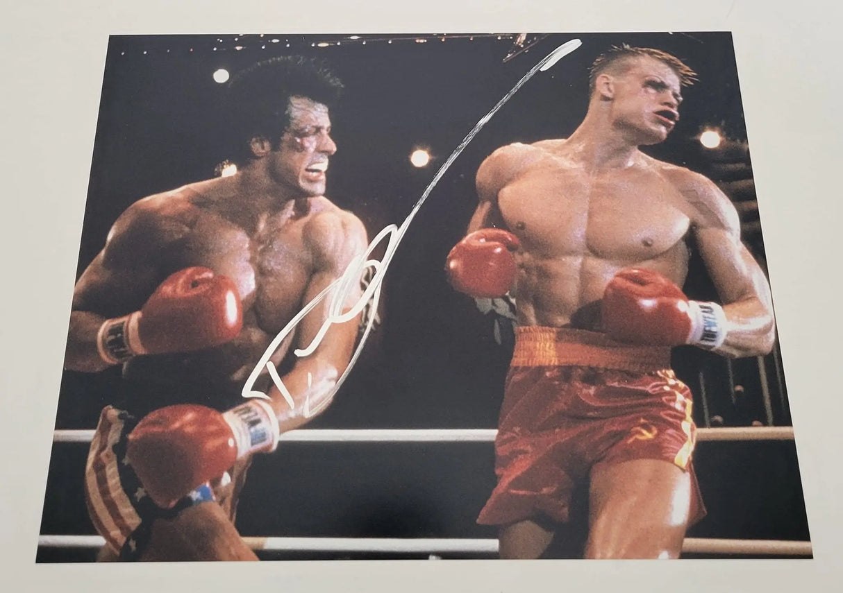 Dolph Lundgren signed Rocky IV Ivan Drago 11x14 photo COA exact Proof autograph STAR