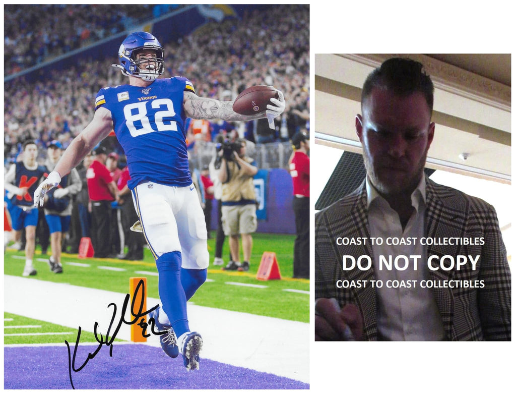 Kyle Rudolph Signed 8x10 Photo COA Proof Minnesota Vikings Football Autographed