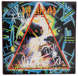 Def Leppard signed Hysteria album COA exact proof Elliott,Allen,Collen,Savage Vinyl record STAR
