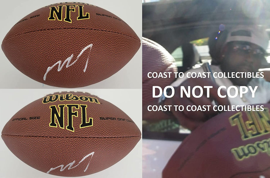 mike vick signed football