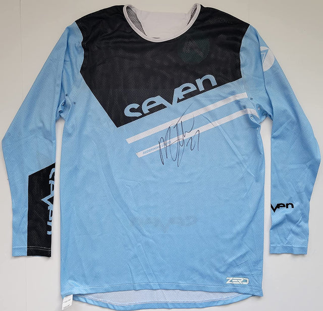 Malcolm Stewart Supercross Motocross signed Seven Jersey proof COA,autographed.