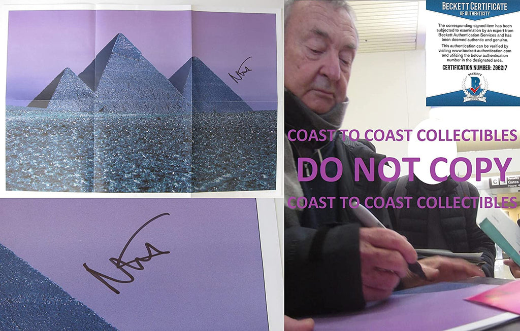 Nick Mason signed Pink Floyd 20x30 Poster Proof Beckett COA autographed STAR.