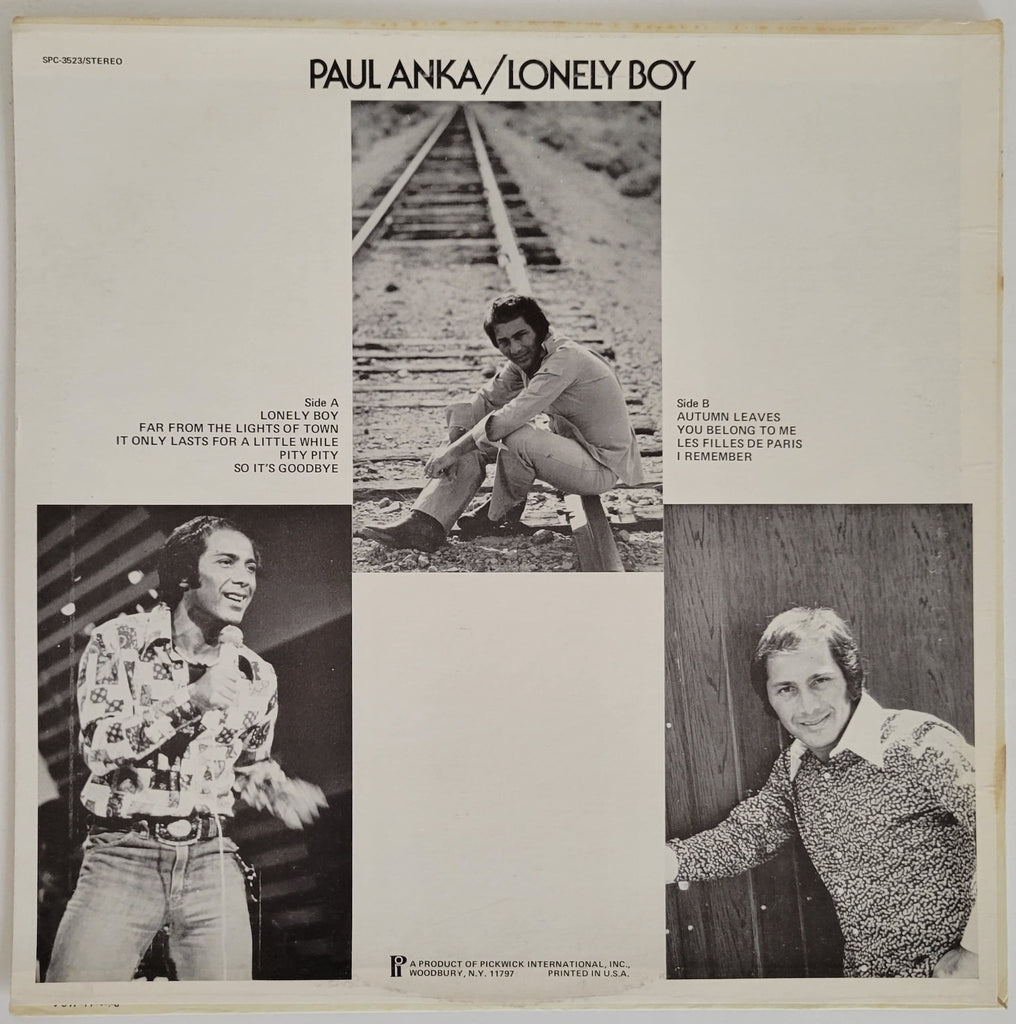 Paul Anka signed Lonely Boy album vinyl record COA proof autographed STAR