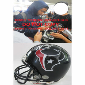Will Fuller Houston Texans, Signed, Autographed, Mini Helmet, a COA with the Proof Photo of Will Signing Will Be Included