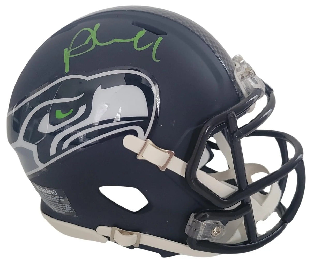 Pete Carroll signed Seattle Seahawks mini football helmet proof COA. autographed