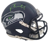 Pete Carroll signed Seattle Seahawks mini football helmet proof COA. autographed
