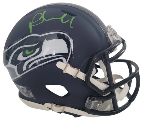 Pete Carroll signed Seattle Seahawks mini football helmet proof COA. autographed
