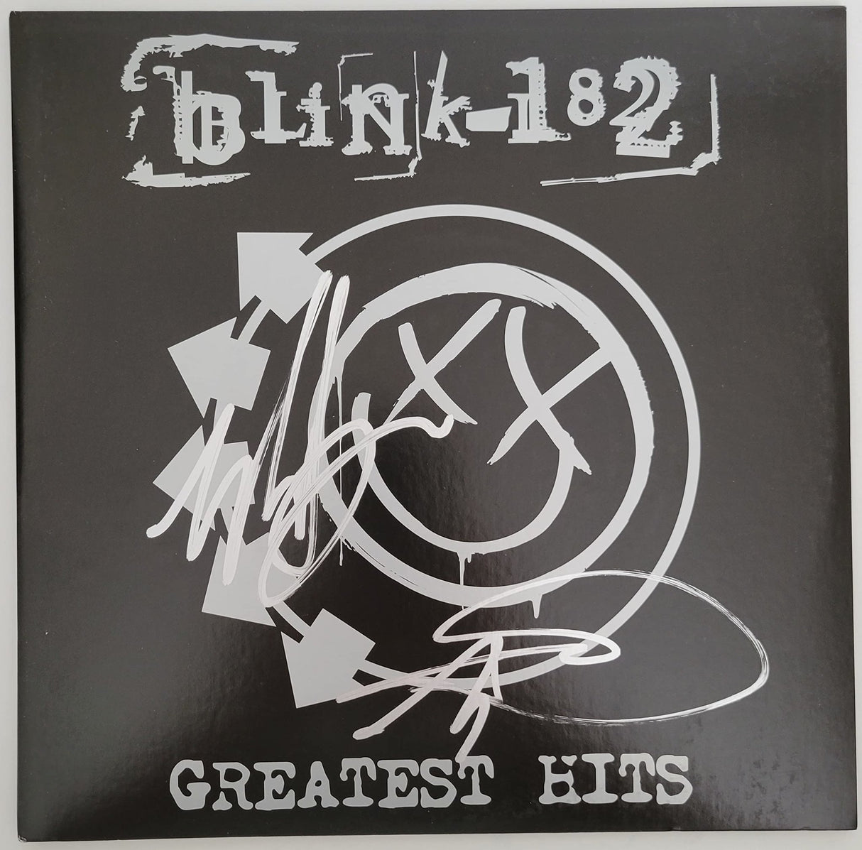 Mark Hoppus Tom Delonge signed Blink 182 Greatest Hits album COA proof STAR autographed