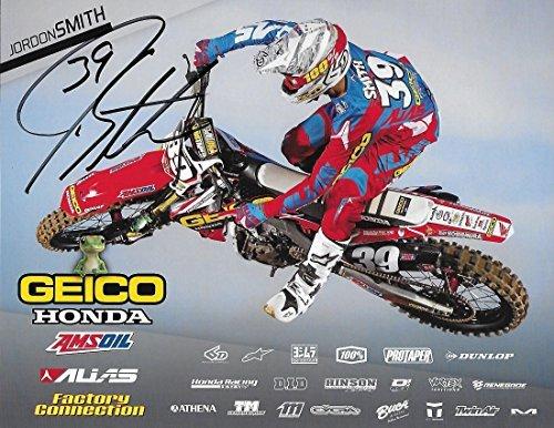 Jordan Smith, Supercross, Motocross, Signed, Autographed, Honda 9x12 Photo Card, a COA Will Be Included.