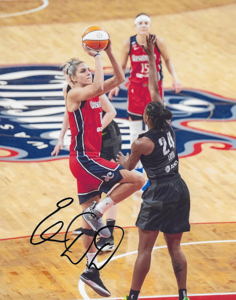 Elena Delle Donne signed Washington Mystics Basketball 8x10 photo COA proof
