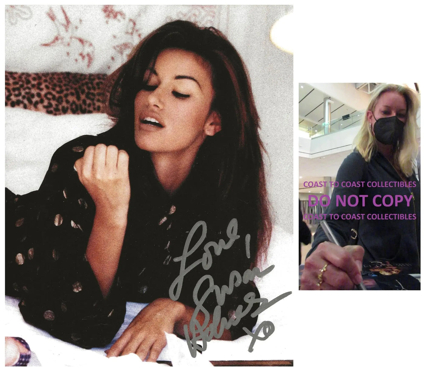 Susan Holmes McKagan model signed 8x10 photo proof COA autographed Star
