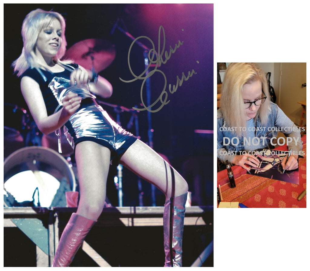 Cherie Currie The Runaways singer signed 8x10 photo COA proof autographed, STAR.