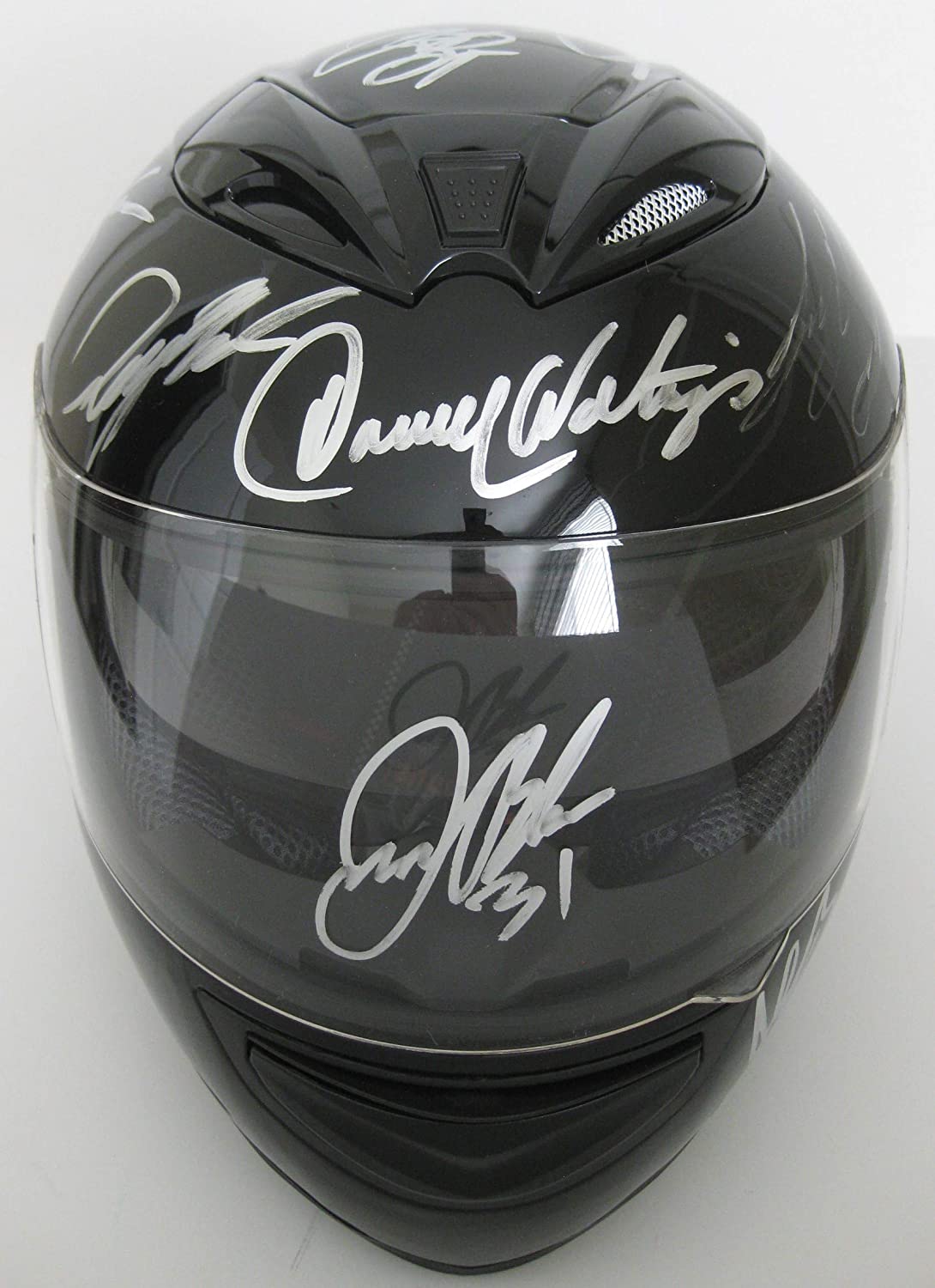 Nascar Drivers signed full size helmet Johnson,Keselowski,Logano + more proof