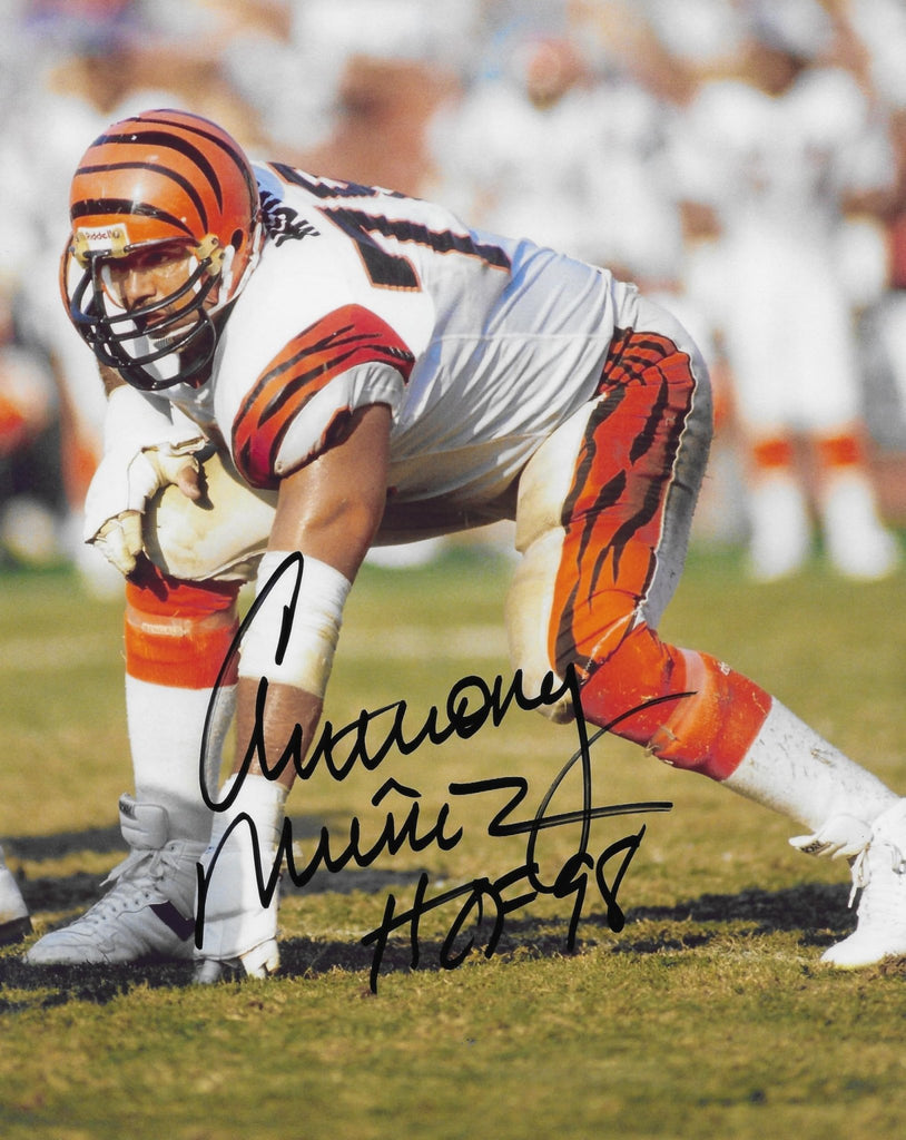 Anthony Munoz Signed 8x10 Photo COA Proof Cincinnati Bengals Football Autographed