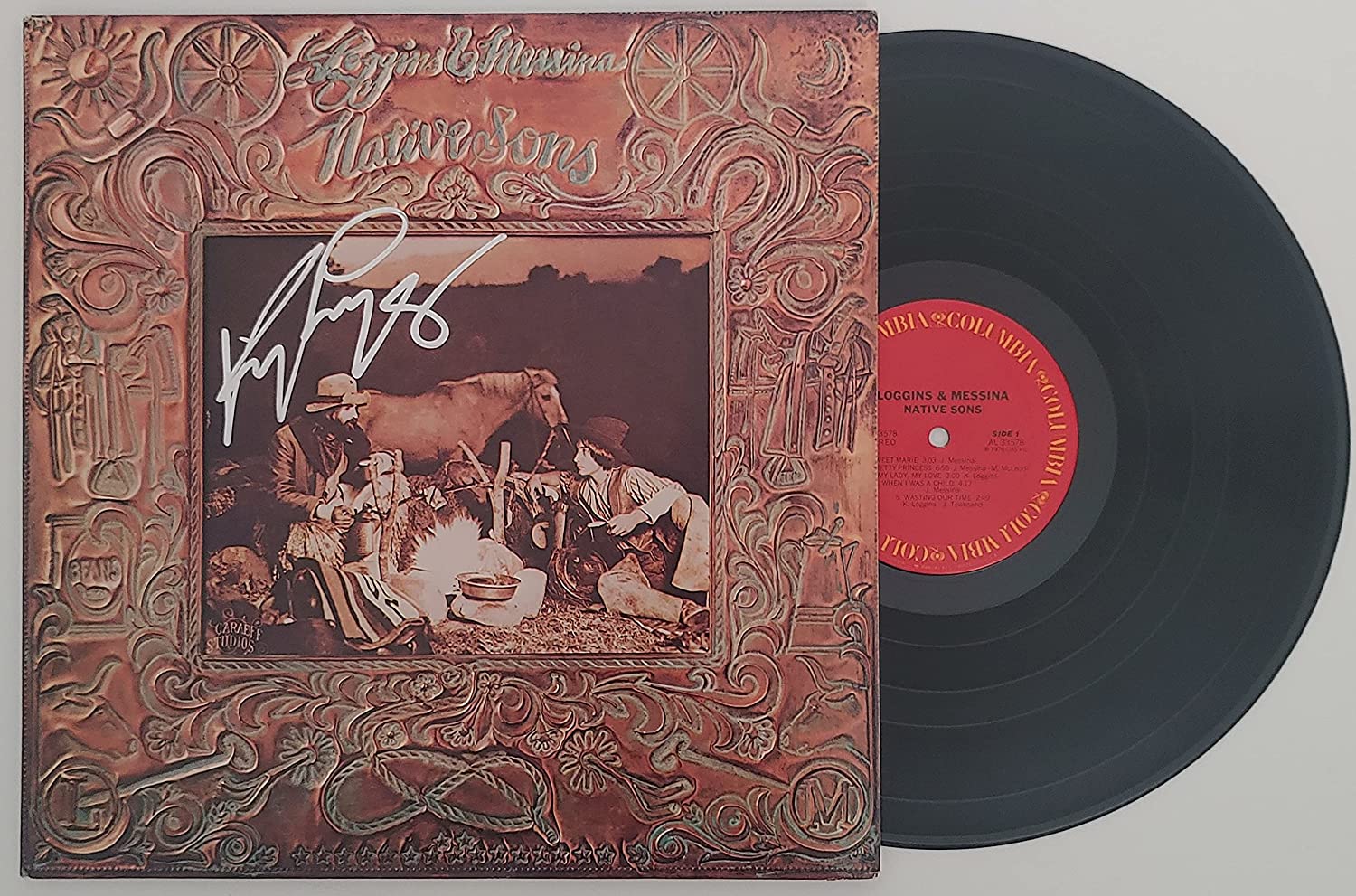 Kenny Loggins signed autographed Native Sons album vinyl record proof Beckett STAR