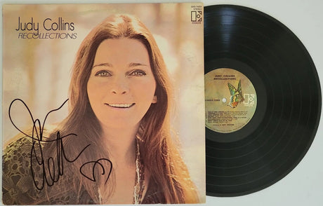 Judy Collins signed Recollections album vinyl record COA proof autographed STAR