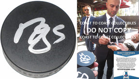 Mark Giordano Seattle Kraken Calgary Flames signed Hockey Puck proof Beckett COA