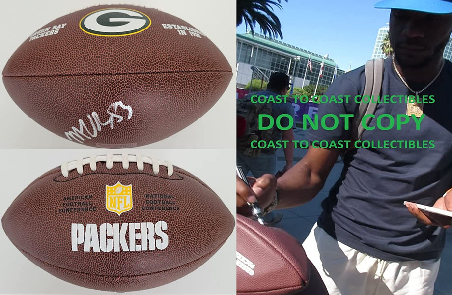 Marquez Valdes Scantling signed Green Bay Packers logo football proof  autograph - Coast to Coast Collectibles Memorabilia - #sports_memorabilia#  - #entertainment_memorabilia#