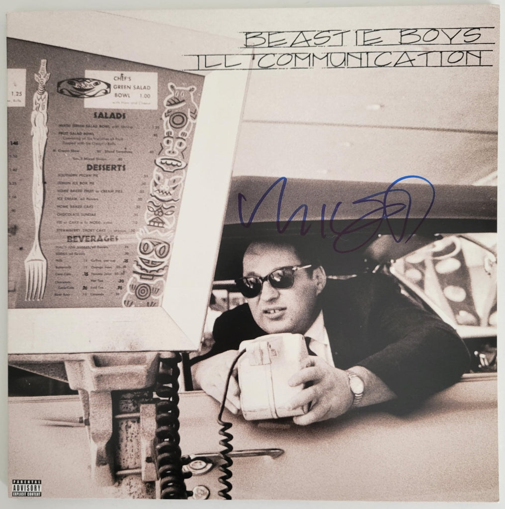 Mike Diamond signed Beastie Boys Licensed To Ill album vinyl Proof COA autographed