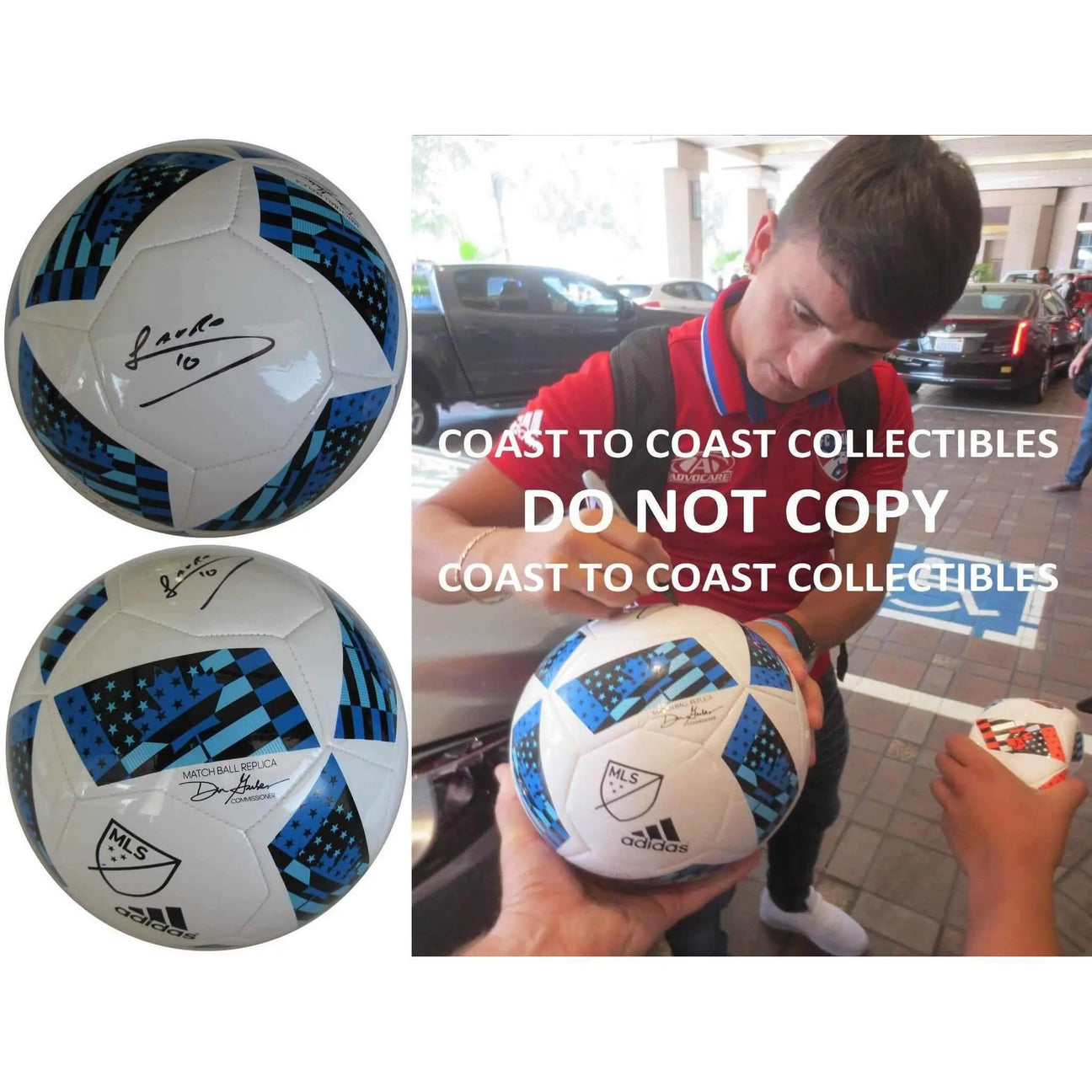 Mauro Diaz, FC Dallas, Argentine, Signed, Autographed, MLS Soccer Ball, a Coa with the Proof Photo of Mauro Signing the Ball Will Be Included
