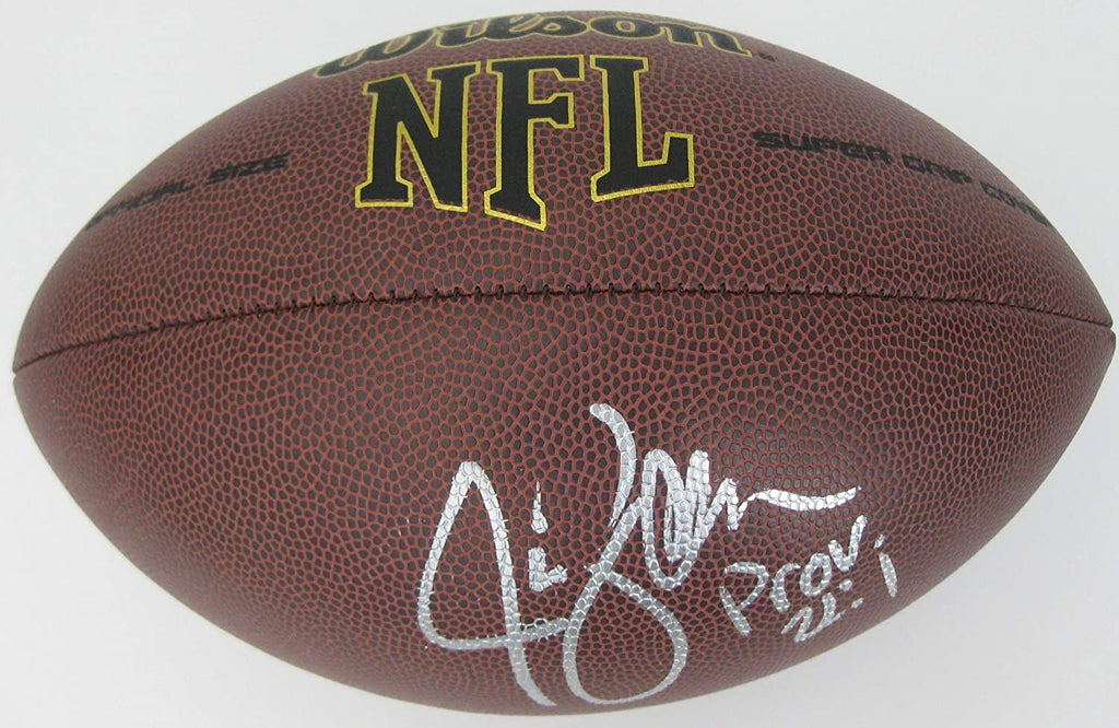 Jim Zorn Seattle Seahawks signed NFL football proof Beckett COA autographed