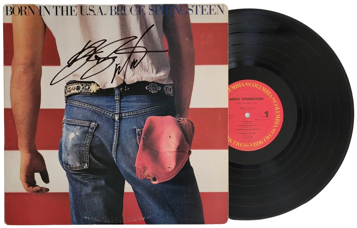 Bruce Springsteen Signed Born In The USA Album COA Proof Autographed Vinyl Record STAR
